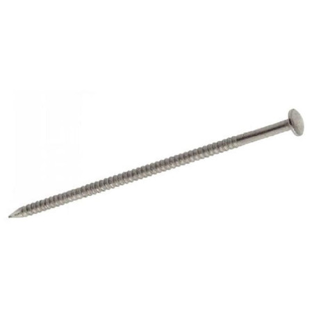 Pointe Annelée INOX A4 en Vrac 25/28 x 60 mm – Tête Bombée, Acier INOX A4 – Résistance et Durabilité - ALSAFIX
