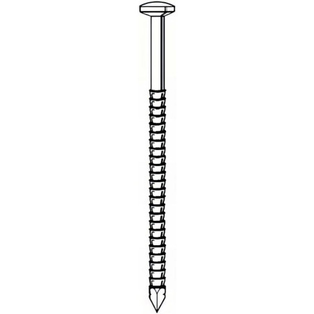 Pointe Annelée INOX A4 31/34 x 70 mm – Tête Bombée, 1 kg – Résistante et Durable - ALSAFIX