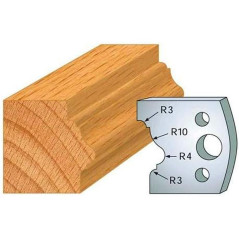 Jeu de 2 Fers Profilés Acier HT 40mm - Précision et Durabilité - Outil Indispensable - LEMAN