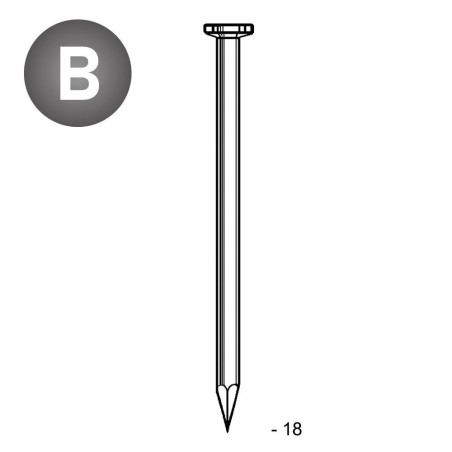 Pointe Lisse Tête Plate 1,2 x 18 mm – 1 Kg – Fixation Sécurisée et Durable - ALSAFIX