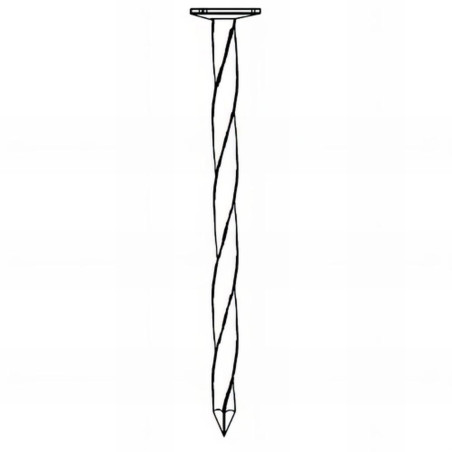 Pointe Carrée Torsadée 2,2 x 40 mm – Tête Plate, En Vrac – Fixation Sécurisée et Durable - ALSAFIX
