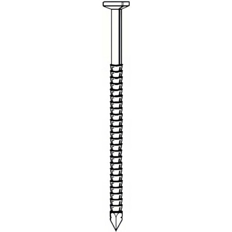 Pointe Annelée INOX A4 en Vrac 28/31 x 50 mm – Tête Plate, 1 kg – Résistante et Durable - ALSAFIX