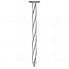 Pointe Galvanisée à Chaud 2,8 x 60 mm – Tête Plate, Carré Torsadé – Résistante et Durable – Alsafix - ALSAFIX