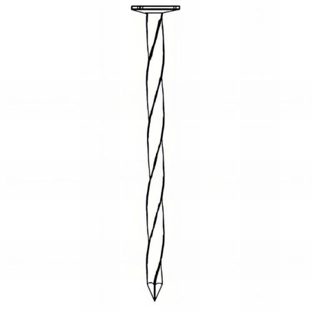Pointe Carrée Torsadée 4,5 x 110 mm – Tête Plate, En Vrac – Fixation Sécurisée et Durable - ALSAFIX