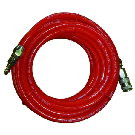 Tuyau Pneumatique 10M D.8 x 12 mm – Raccords Inclus – Flexible et Résistant - ALSAFIX
