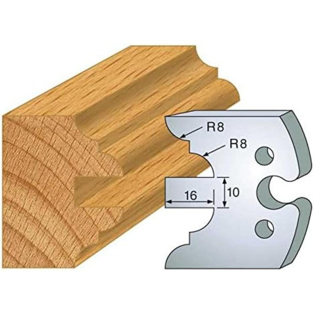 Jeu de 2 Fers Profilés Acier HT 50mm - N°251 - Précision et Durabilité - LEMAN