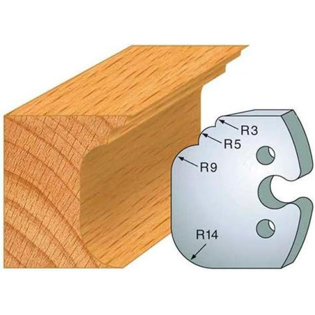 Jeu de 2 Fers Profilés Acier HT 50mm - N°225 - Précision et Durabilité pour Usinage - LEMAN