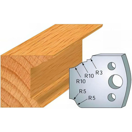 Jeu de 2 Fers Profilés Acier HT 40mm - N°079 - Précision et Durabilité pour Usinage - LEMAN