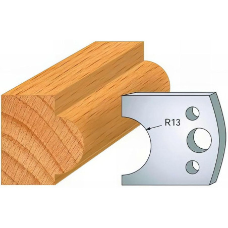 Jeu de 2 Fers Profilés Acier HT 40mm - Résistance et Précision - Outil Indispensable pour Menuiserie - LEMAN