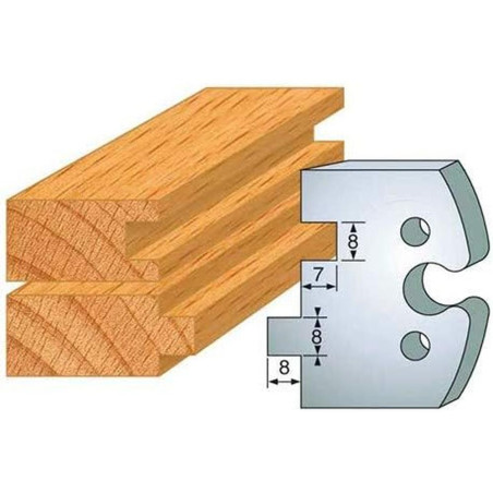Jeu de 2 Fers Profilés Acier HT 50mm - Résistance et Précision - Outil Indispensable pour Menuiserie - LEMAN