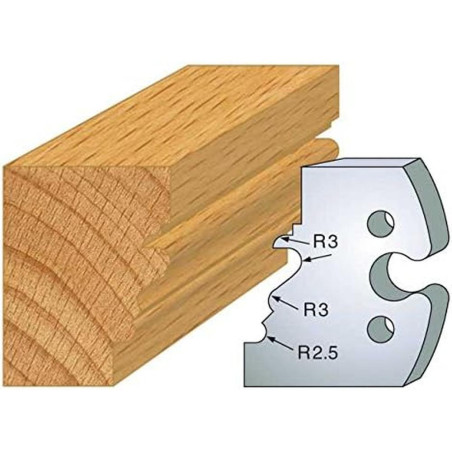 Jeu de 2 Fers Profilés Acier HT 50mm - N°213 - Précision et Durabilité - LEMAN