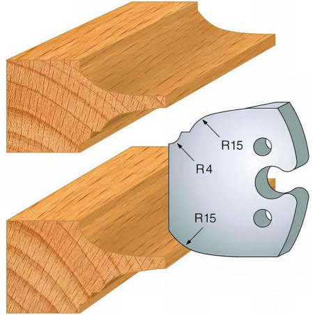Jeu de 2 Fers Profilés Acier HT 50mm - N°252 - Précision et Durabilité - LEMAN
