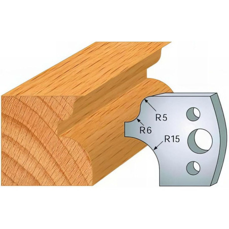 Jeu de 2 Fers Profilés Acier HT 40mm - N°011 - Précision et Durabilité - LEMAN