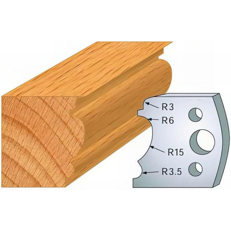 Jeu de 2 Fers Profilés Acier HT 40mm - N°104 - Précision et Durabilité - LEMAN