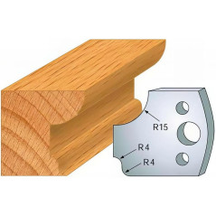 Jeu de 2 Fers Profilés Acier HT 40mm - Résistance et Précision - Outil Indispensable pour Menuiserie - LEMAN