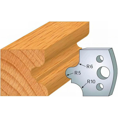 Jeu de 2 Fers Profilés Acier HT 40mm - N°012 - Précision et Durabilité - LEMAN