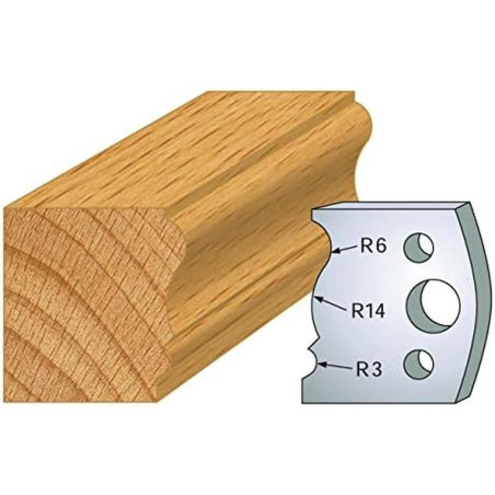 Jeu de 2 Fers Profilés Acier HT 40mm - N°106 - Précision et Durabilité - LEMAN