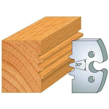 Jeu de 2 Contre-Fers Profilés HT.50mm N°246 - Précision et Robustesse - Outil Indispensable pour Menuiserie - LEMAN