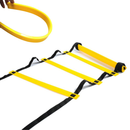 Speed, Training, Coordination and Agility Ladder 6 Metres 12 Adjustable Sections x l. 42 cm x th. 0,5 mm - D-Work